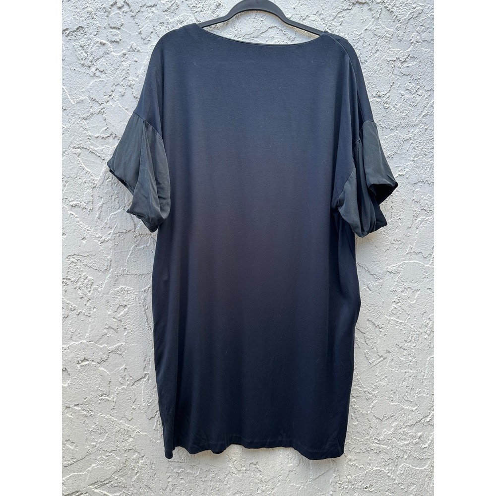 COS Shift Tee Shirt Dress Womens Medium Silk Sleeve Lagenlook Modest Relaxed - Picture 4 of 7